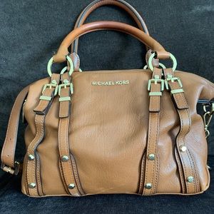 Gorgeous leather Michael Kors with gold hardware